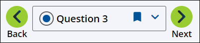 An image of the select question bar